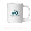 rechte Seite der Programmierer-Tasse – mit Zitat Welt #0 Programmierer