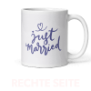 Rechte Seite der 11oz Hochzeitspaartasse - Fügen Sie ein Hochzeitszitat hinzu