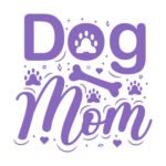 Dog Mom - Spruch - Lila