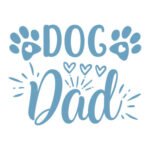 Dog Dad - Spruch - Blau