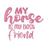 Just a Girl Who Loves Horses - Rosa - Spruch