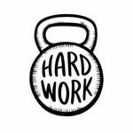 Bodybuilder Tasse Spruch - Work Hard