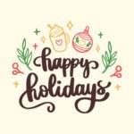 Happy Holidays - Spruch