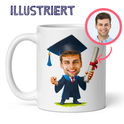 Abschluss-Tasse – personalisiertes Geschenk nach Foto