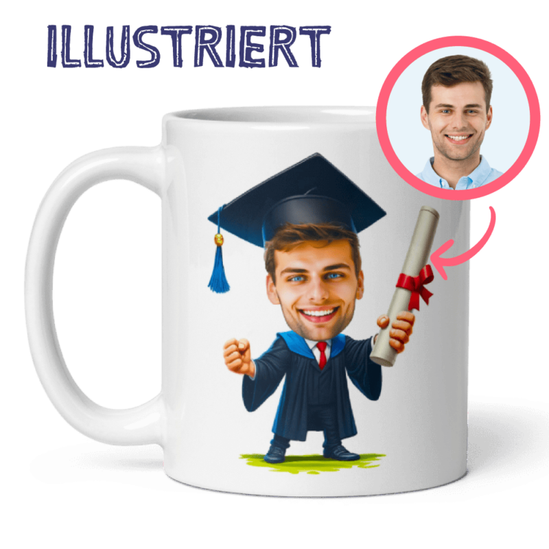 Abschluss-Tasse – personalisiertes Geschenk nach Foto